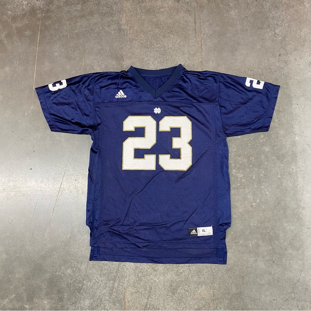 VTG Adidas Navy #23 Football Jersey XL Team‎ Issued Mesh
